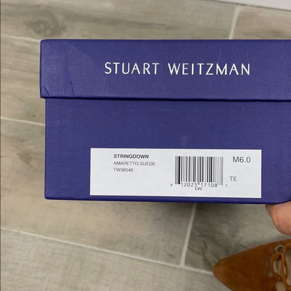 Stuart Weitzman String Down Suede Flats - image 7